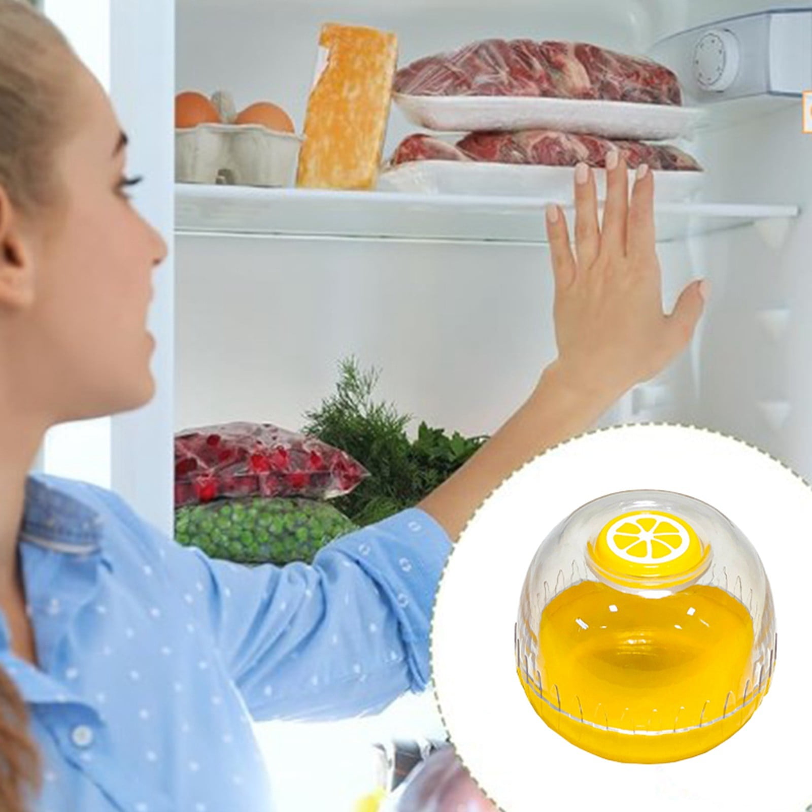 Onion,Garlic,Lemon & Avocado Saver-4-Piece BPA-Free Silicone Food Storage Containers for Fridge-Reusable Fruit & Vegetable Keepers to Lock in Freshness