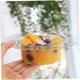 thumbnail image 3 of piezas de frutero con forma de sombrero de paja, tazas de vidrio transparente, vasos para parfait, recipiente para helado, cuencos para bocadillos, cuenco para el hogar, cuenco para servir frutas,, 3 of 4