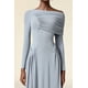 thumbnail image 5 of Vestido Bellabarnetten Serafe de manga larga maxi con pliegues, 5 of 6