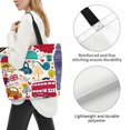 thumbnail image 3 of Balery London Symbols Bolsa Tote Estilo Estético con Cremalleras, Bolsa de Hombro, Bolsa de Compras Grande y Plegable, 3 of 8