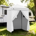 thumbnail image 3 of EAGLE PEAK Flex Ultra Compact 5x5 Changing Room, Oxford Pop-up Canopy, Portable Privacy Sun Shelter, White, 3 of 9