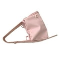 thumbnail image 3 of Bolso de hombro Ticfox PU rosa suave grande con capacidad interna para axila tamaño libre, 3 of 14