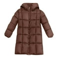 thumbnail image 4 of Zshosam Women's Hooded Winter Coat Waterproof Warm Long Puffer Jacket Parka(Coffee,XL), 4 of 4