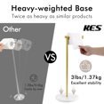 thumbnail image 5 of KES Gold Toilet Paper Holder Freestanding, Marble Bathroom Tissue Roll Holder SUS304 Stainless Steel, 5 of 9