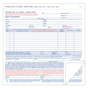TOPS Hazardous Material Short Form, 7 x 8 1/2, Three-Part Carbonless, 250 Forms L3841