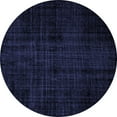 thumbnail image 1 of Ahgly Company Machine Washable Indoor Round Oriental Blue Industrial Area Rugs, 6' Round, 1 of 4