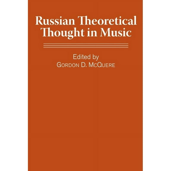Russian Theoretical Thought in Music, (Paperback)