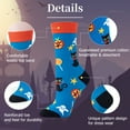 thumbnail image 6 of Loritta 6 Pairs Womens Crew Socks Cotton Novelty Holiday Socks Halloween Gift Ladies, Size 5-9, 6 of 6