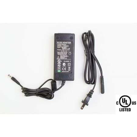 Led Driver Power Supply UL Listed AC 100-240V to DC 24V 2.5A 60w LED Light AC Adapter High Power Switching Power Supply Driver US Plug for LED Strip Light ()
