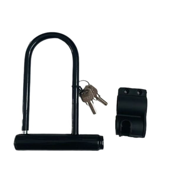 Vruelia Bike U-Lock with Keys Heavy Duty Anti Theft Bicycle Lock for Electric Scooter Mountain Bikes Road Bicycles for Gates, Garages, Sheds & Outdoor Equipment