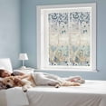 thumbnail image 3 of Blue Beige Coastal Window Privacy Film, Beach Starfish Summer Eucalyptus Vintage Static Cling UV Sun Blocking Heat Control Window Tint Day and Night, Non-Adhesive One Way Privacy Cover 17.7''x39.3'', 3 of 7