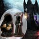 thumbnail image 4 of Emotional Support Grim Reaper, Hand-Painted Resin Gothic Grim Reaper Statue Holding Coffee & Cat with Emotional Support Card, 4 of 5