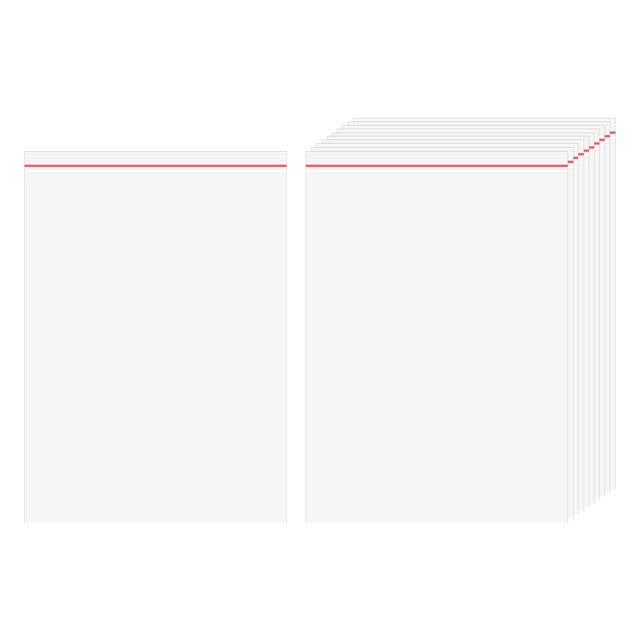 100 Pcs Small Plastic Bags, 6.7 x 4.7 Clear Zip Seal Lock Poly Bags