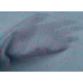 thumbnail image 4 of oneOone Cotton Poplin Fabric Blue & Peach Flower Floral Decor Fabric Printed BTY 42 Inch Wide, 4 of 4