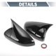 thumbnail image 3 of Cubierta de espejo lateral del conductor y pasajero de Unique Bargains para Volkswagen Golf MK6 par de negro brillante, 3 of 7