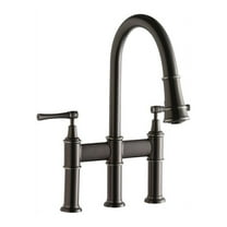 Elkay LKEC2037AS Explore Bridge Kitchen Faucet (Antique Steel)