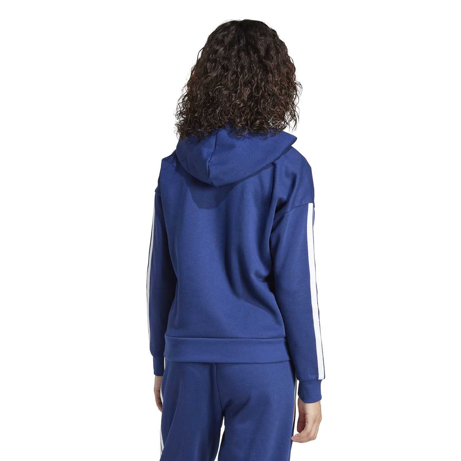 Women's adidas Essentials Feel Cozy Sportswear Hoodie Color: Medium Gray Heather Size: MEDIUM
