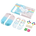 thumbnail image 2 of PlayVital Back Cover for Nintendo Switch Console, NS Joycon Handheld Controller Hard Shell, Dockable Protective Case with Colorful ABXY Direction Button Caps - Rainbow on Cloud, 2 of 7
