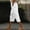 White, variant on Women's Summer Solid Color Elastic Waist Loose Side Button Decoration Versatile Capris Casual Pants plus Size Pants for Women Women Athletic Pants with Pockets Stretch Pants for Women Work Casual plus