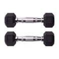 thumbnail image 1 of Par de Mancuernas hexagonales Unifitness Negro de 1 kg, 1 of 1