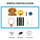 thumbnail image 4 of 1 set Funny Basketball Hoops Juguete Set Sport Juego Juguete Baloncesto Tablero Marco Juguetes, 4 of 8