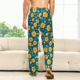 DNAGSB Lively Sunflower Fields1632 Mens Pajama Pants, Lounge Pants