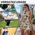 thumbnail image 6 of Yuyamidu Wild Horse Golf Dresses for Women with Shorts and Inner Pocket Womens Sleeveless Golf Tennis Dress Half-Zip Collar Workout Athletic Dresses Size XS, 6 of 7