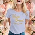 thumbnail image 2 of WEIWEN Bride Shirt for Women Team Bride Tshirts Matching Bridal Party Wedding Short Sleeve Tees Light Gray, S, 2 of 3