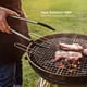 thumbnail image 4 of Pinzas de cocina negras, pinzas para barbacoa de acero inoxidable antiadherentes de silicona premium sin BPA, para hornear, asar a la parrilla, pinzas para alimentos, 9 pulgadas TUNC Sencillez, 4 of 5