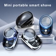 thumbnail image 1 of Men Electric Shaver Battery Display USB Rechargeable Mini Travel Rotary Razor Portable Cordless Hair Beard Trimmer Remover Tool Father Boyfriend Gift, 1 of 8