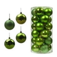 thumbnail image 4 of 24 piezas de bolas de Navidad, bolas colgantes, adornos inastillables con cordón, bolas de 6cm para bodas, vacaciones, decoración del hogar al aire li , verde claro BLESIY bolas colgantes, 4 of 7