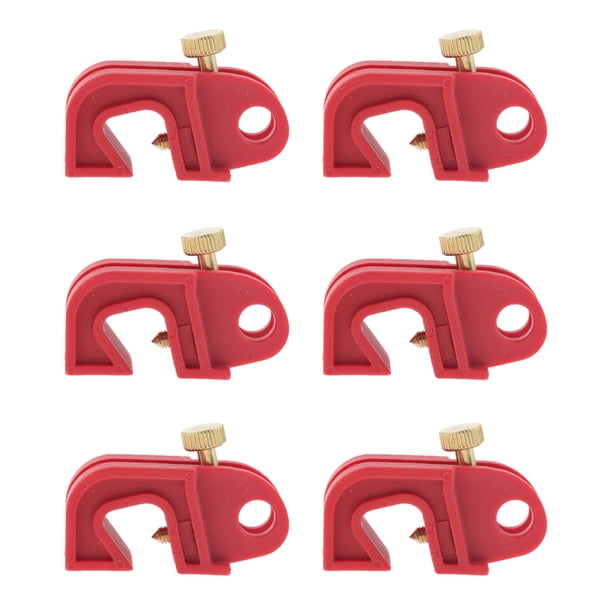 Dispositivos de bloqueo de disyuntores universales Abrazaderas de seguridad eléctrica Suministros electrónicos de 10 mm para múltiples polos 6 piezas sidaley VI001843-00