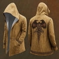 thumbnail image 2 of Wdgfv Nordic Myth for Men Medium Length Cardigan with Hood 3D Printed Cool Coat Biker Jacket Spring/Summer Sweatshirt Gift, 2 of 5