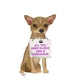 thumbnail image 2 of Fab Funky 11x14 White Modern Wood Framed Museum Art Print Titled - Love and Chihuahua, 2 of 4