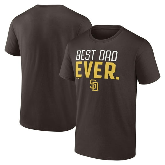 Men's Brown San Diego Padres Best Dad Ever T-Shirt