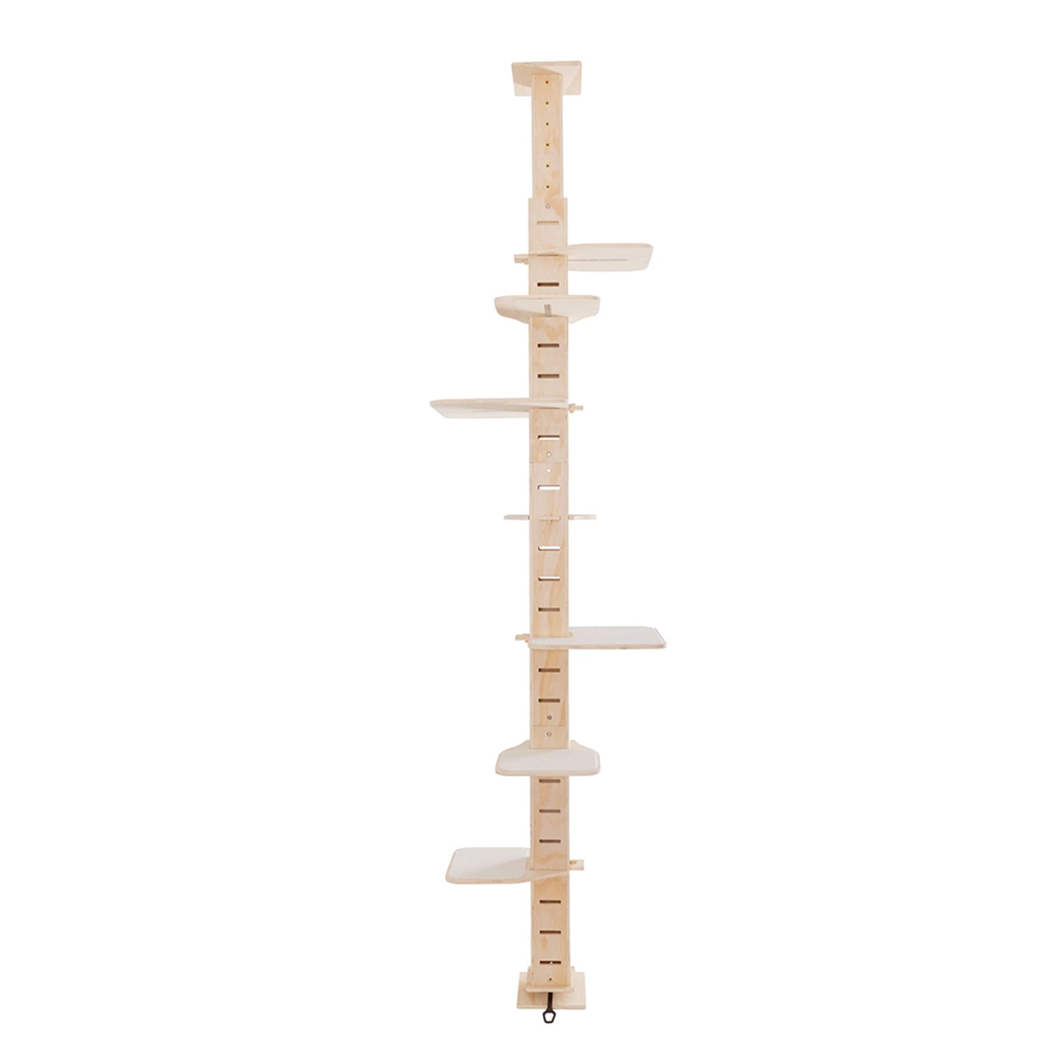 Pefilos Cat Tree Tower for Indoor Cats, Floor to Ceiling Cat Condo for Large Cats Tall Adjustable (98.5"-118"), Adult Cat Height Kitty Climbing Activity Center, Beige Pefilos Cat Tree Tower for Indoor Cats, Floor to Ceiling Cat Condo for Large Cats Tall Adjustable (98.5"-118"), Adult Cat Height Kitty Climbing Activity Center, Beige