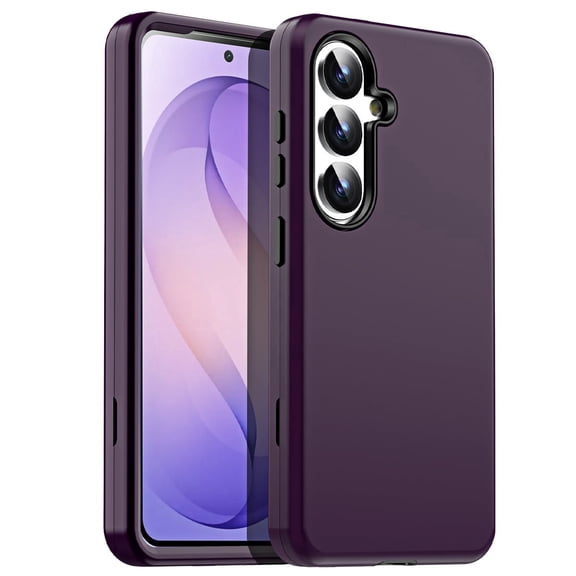 AICase For Samsung Galaxy S26 Case Military Heavy Duty Shockproof Rugged Hybrid Protective Cover Cushion Phone Case Purple