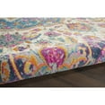 thumbnail image 6 of 4â€™ x 6â€™ Pink and Blue Floral Medallion Area Rug, 6 of 7