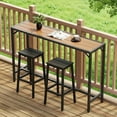 thumbnail image 3 of LAZY BUDDY 47'' Outdoor Bar Table with HDPE Top, Patio Counter Height Table, All-Weather Rectangle Bar Table for Backyard, Garden, Poolside, Balcony, Kitchen, 3 of 13