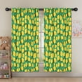 thumbnail image 5 of Blackout Kids Curtains,Yellow Lemon Fruit Dots Green Pattern Childrens Insulated Curtains Set Of 2,Bedroom Essentials,Toddler Room Decor 52"x63", 5 of 5