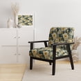 thumbnail image 2 of Designart "Peony Paradise" Green Botinical Upholstered Accent Chair - Cottage Arm Chair For Bedroom, 2 of 5