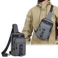 thumbnail image 1 of Bolso bandolera de gran capacidad para hombre, multicapa, organizador portátil, para viajes, de nailon resistente, 38 x 30 x 15 cm.,Wsvlmg, 1 of 9