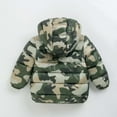thumbnail image 3 of Hicidod Toddler Fleece Jacket Hooded Long Sleeved Winter Warm Down Coats Cute Printed Lined Fleece Padded Puffer Jackets, 3 of 4