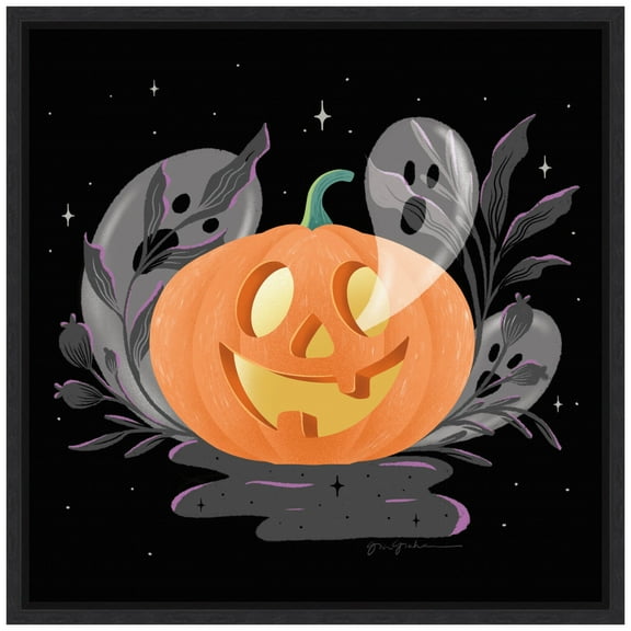 Amanti Art Hocus Pocus Halloween V Framed Canvas Wall Art Print