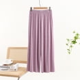 thumbnail image 2 of JJHGVB Thin Pajama Pants for Women Plus Size Sleep Shorts Wide Leg Pajama Pants for Women Pants for Woman Baggy Womens Pants Women Comfy Pants Comfy Pants Women Purple XL, 2 of 8