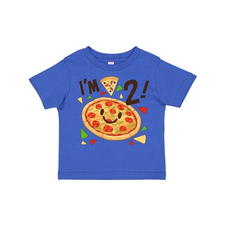 

Inktastic Im Two! Pizza Birthday Party Gift Toddler Boy or Toddler Girl T-Shirt