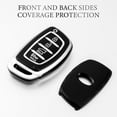 thumbnail image 6 of OFFCURVE Car Key Fob Cover for Hyundai, TPU Key Fob Case Holder for Hyundai Elantra Tucson Sonata Elantra GT Ioniq 4 Buttons Smart Key Protector, Black, 6 of 6
