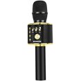 thumbnail image 1 of Micrófono para karaoke BONAOK inalámbrico Bluetooth Q37 negro dorado, 1 of 6
