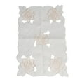 thumbnail image 1 of MYG Chemin de Table Vintage en Dentelle Brodée, Tapis en Coton Blanc pour Décoration de Mariage, Fête, Maison, Réutilisable, Résistant aux Taches, Lavable 42x29cm, 1 of 10
