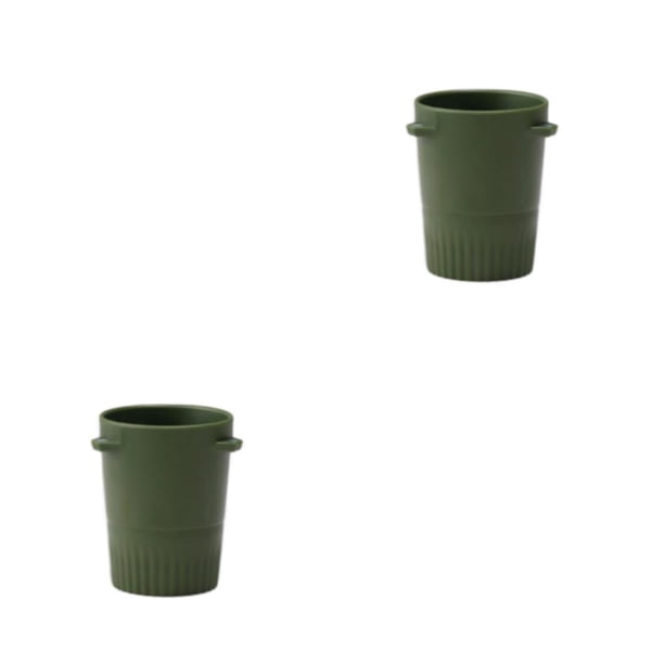 Injueey taza dosificadora taza para olfatear suministros de café sin rebabas estilo simple a prueba de golpes accesorios para el hogar 58mm/Verde 2piezas